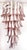 1990s Large Italian Murano Glass Spiral Chandelier with 83 Pink Glass Petals, 1990s For Sale - Image 5 of 12