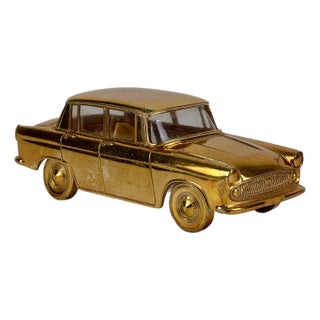 1960s Vintage Toyopet 'Tiara' Model Gold Plated Metal Car Memorabilia For Sale