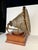 Figurative Vintage Maitland Smith Brass & Wood Gramophone Birdcage Decorative Box For Sale - Image 3 of 12