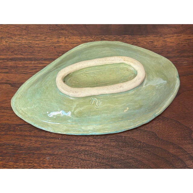 Contemporary Studio Made Pottery Dish For Sale - Image 3 of 5