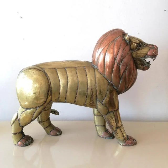 Sergio Bustamante, Animal Sculpture, 1970s, Brass & Copper For Sale - Image 12 of 12
