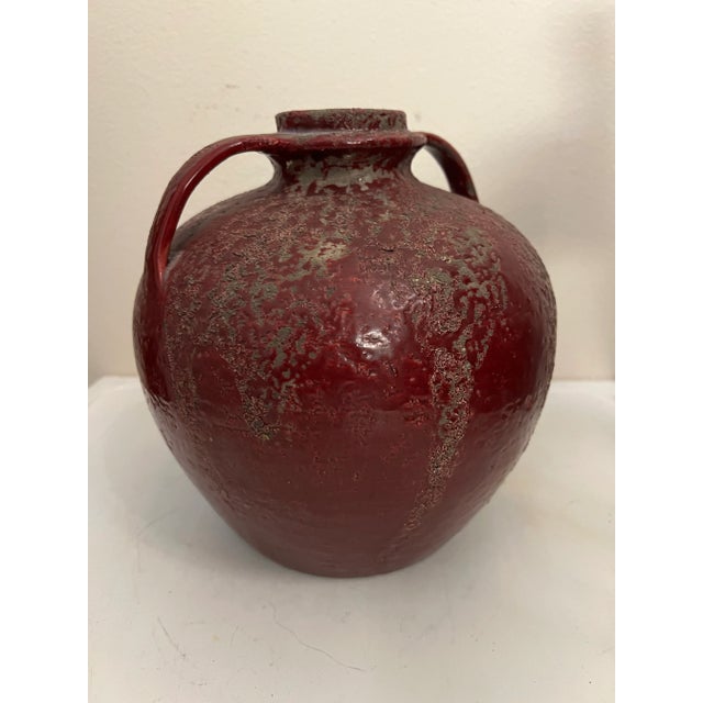 Mid 20th Century Mid Century Red Pottery Jug by Raymor For Sale - Image 5 of 6