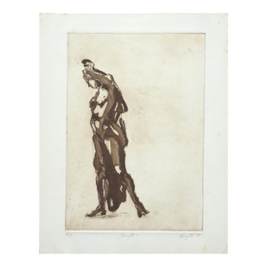 "Study 6" Figurative Abstract Lithograph by Jim Smyth