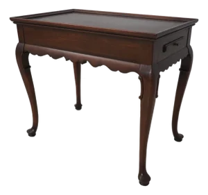 Ethan Allen Cherry Georgian Court Tea Table