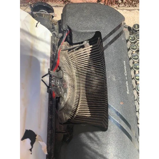 Black Vintage Smith Corona Sterling Typewriter For Sale - Image 8 of 9