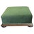 Wood Victorian Green Velvet Ottoman For Sale - Image 7 of 7