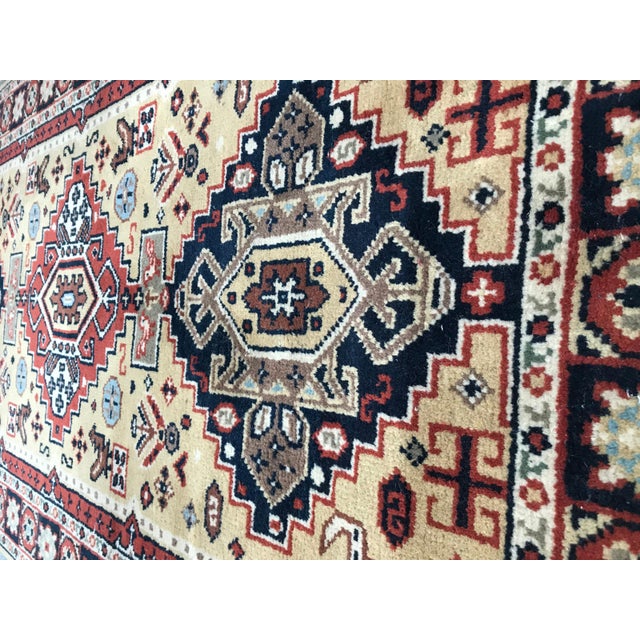 Blue Vintage Turkish Sparta Rug For Sale - Image 8 of 12
