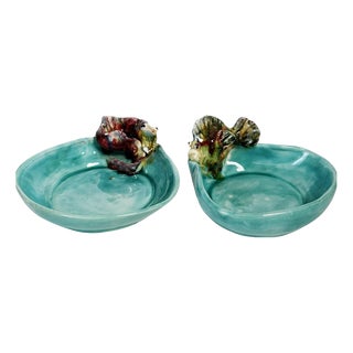 Vintage French Ceramic Serving Dishes, 1960, Set of 2 For Sale