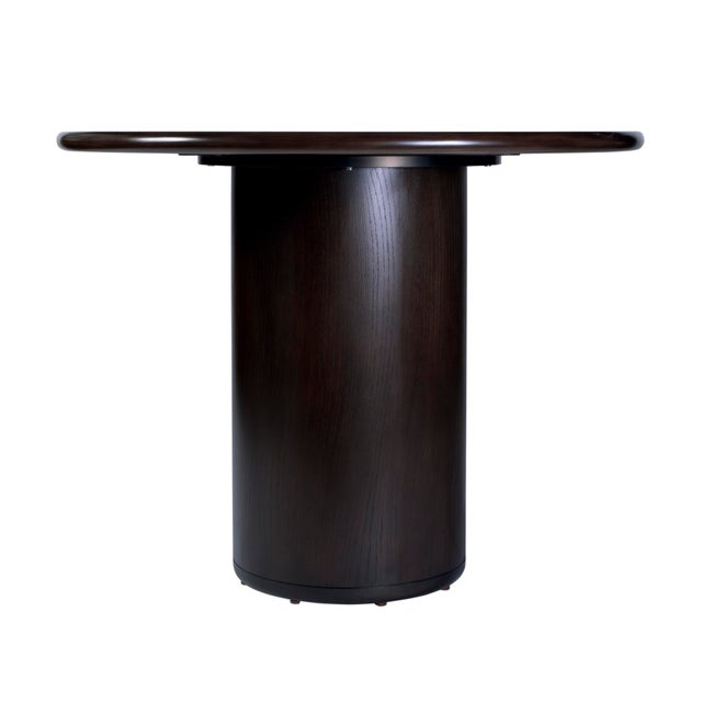 Kersten 84 in. W Oval Wood Double Pedestal Base Dining Table, Coffee For Sale In Chicago - Image 6 of 8