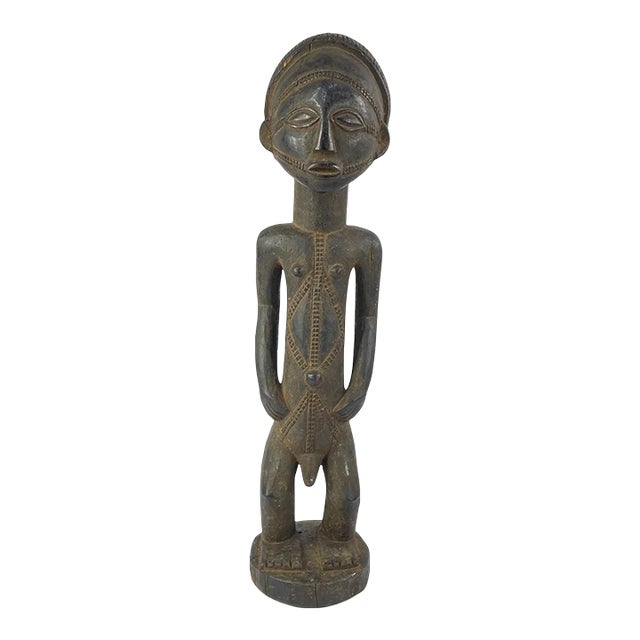 Early 20th Century Tabwa Standing Male Figure For Sale