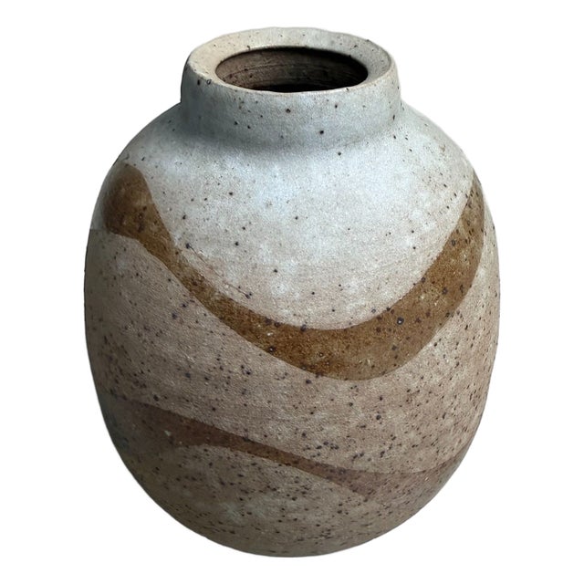 Japanese Studio Pottery Ikebana Vase by Nakata Ryōji, 1980s For Sale
