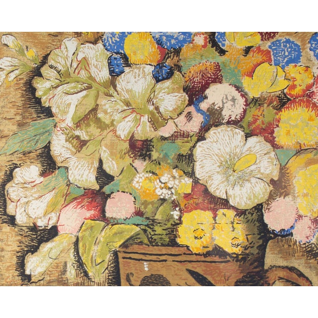 Mexican “Flores” Serigraph Print by Alfredo Ramon Martinez For Sale - Image 3 of 8