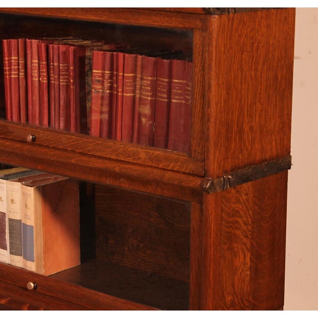 Oak Bookcase with Drawer by Globe Wernicke For Sale - Image 5 of 11
