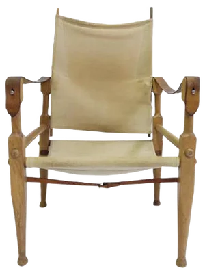 Leather & Oak Safari Chair by Wilhelm Kienzle & Klint Kaare for Wohnbedarf, 1950s