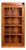 Mission Leaded Glass Bookcase With Lock & Key - Micheal Cherry For Sale
