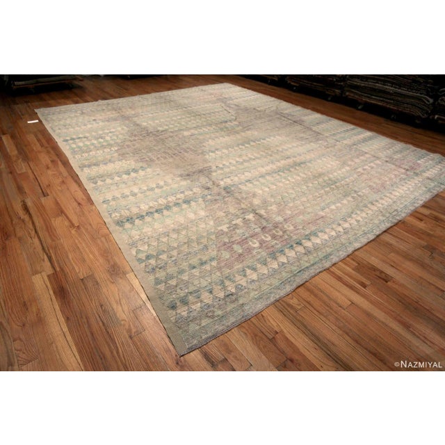 Tribal Nazmiyal Collection Large Size Geometric Modern Area Rug For Sale - Image 3 of 10