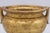 Ceramic Antique Italian Gold Leaf Gilt Terra Cotta Cachepot For Sale - Image 7 of 9