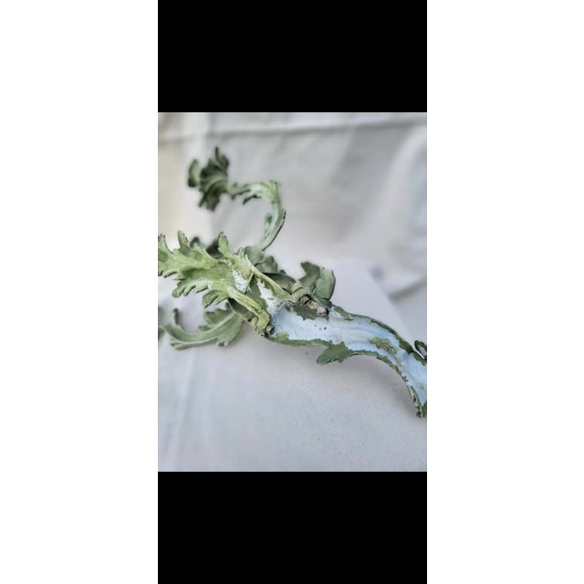 Mid 20th Century Wrought Iron Rococo Wall Sconces For Sale - Image 5 of 6