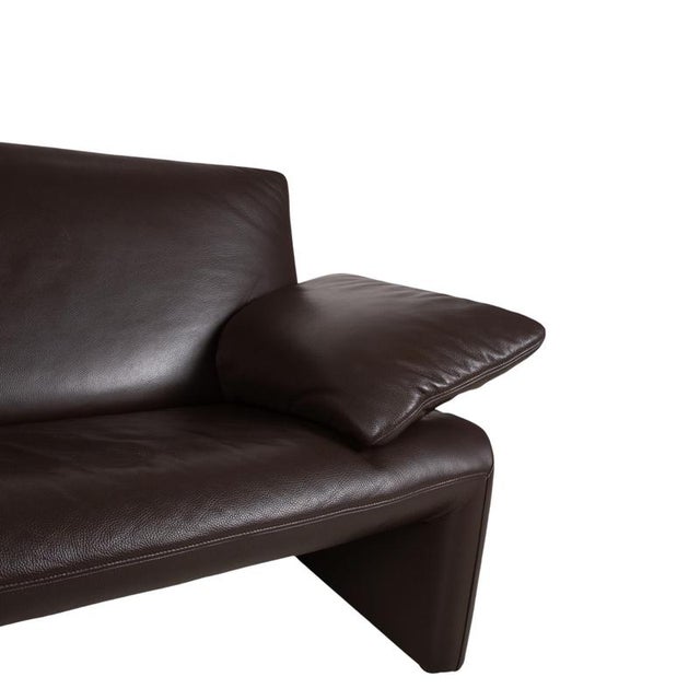 Leather Brown Two-Seater Sofa with Manual Function by Jori Linea, Set of 2 For Sale - Image 6 of 17