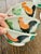 Chinoiserie Vintage Chinese Hand-Painted Rooster Bowls - Set of 6 For Sale - Image 3 of 12
