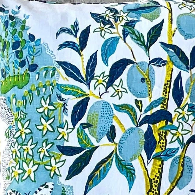Custom Costal Schumacher “Citrus Garden” Throw Pillow For Sale - Image 15 of 15