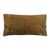 Bolster size pillow made from a vintage Turkish Anatolian rug. Brown, orange, soft green, lavender accents Measures: 11''...