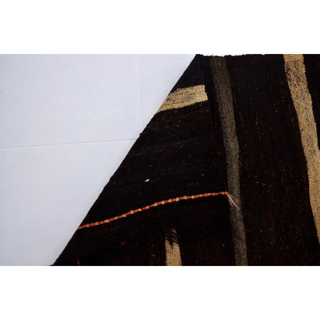 Textile Decorative Vintage Goat Hair Rug For Sale - Image 7 of 10