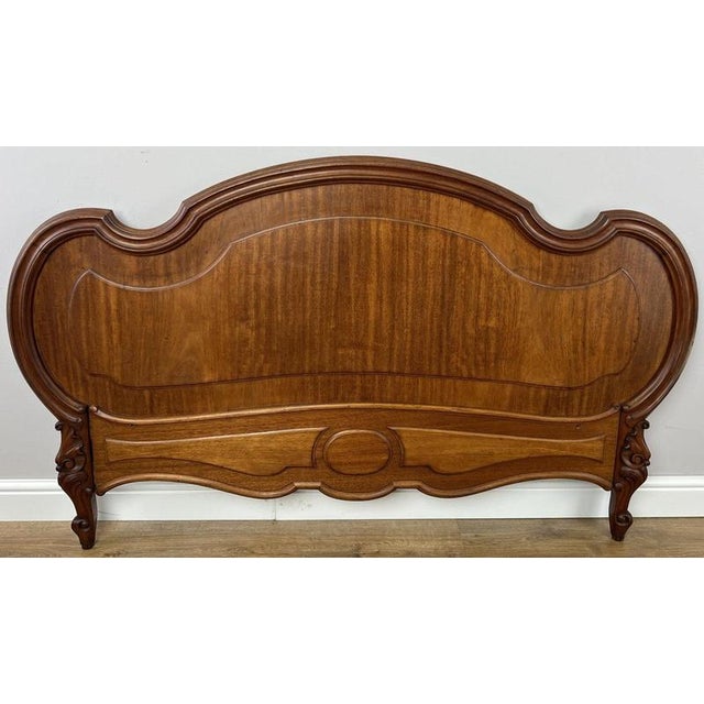 Antique French Walnut Double Bed Footboard For Sale - Image 9 of 9