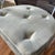 1970s Mid-Century Modern Lucite Rolling Tub Chair – Muted Grey Velveteen For Sale - Image 6 of 11