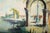 Vintage Framed Venice Gondola & Architectural Ruins Oil Painting Signed “Brunetti” For Sale - Image 6 of 14