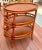Mid-Century Modern Palecek Rattan Bamboo 3 Tier Table For Sale - Image 3 of 11