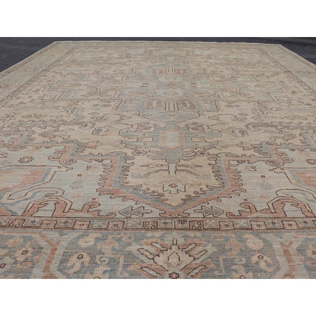 Heriz-Serapi Design Rug by Keivan Woven Arts 9'10 X 13'6 For Sale - Image 10 of 16