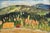 Textile 1971 Modernist 'The Hills Beyond' Vintage Original Swedish Expressive Landscape Oil Painting, Framed For Sale - Image 7 of 13
