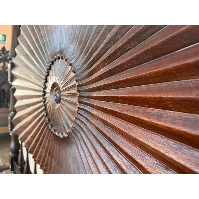 19th Century, Baroque Full Bed, Original Four Fluted Poster Spanish Bed For Sale - Image 12 of 18