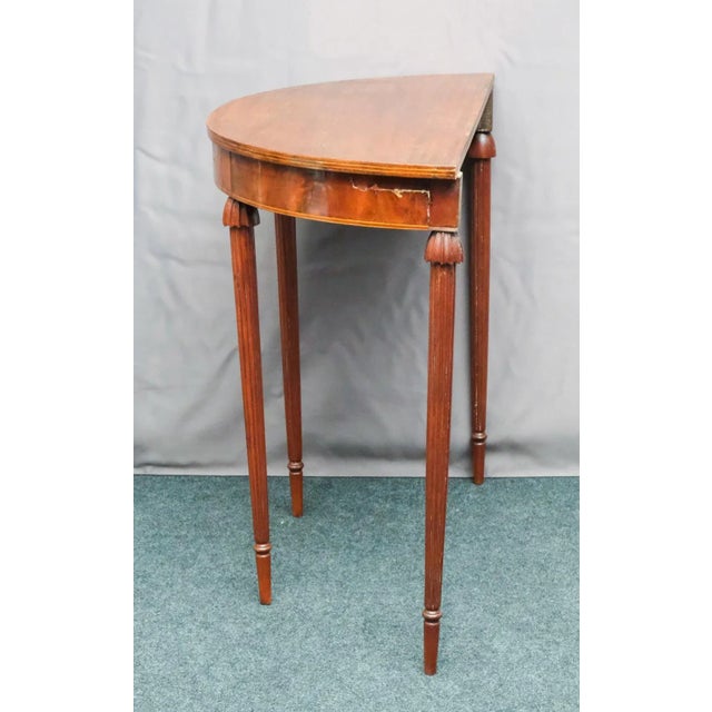 Brown Early 19th Century Regency Period Mahogany Wooden Console Table For Sale - Image 8 of 11