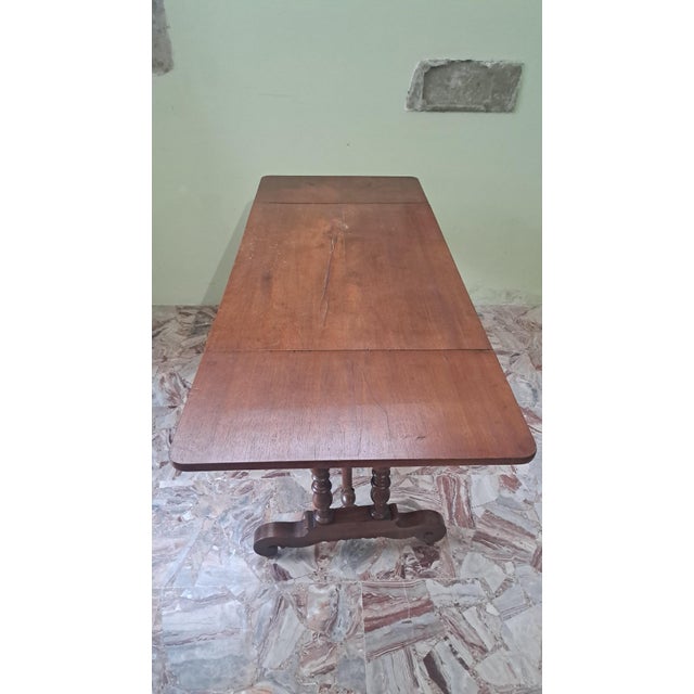 Antique Walnut Counter Desk For Sale - Image 4 of 5