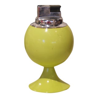 Chartreuse Mid Century Table Lighter For Sale