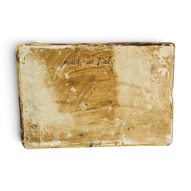 Mid-20th Century Italian Renaissance Revival Majolica High-Relief Ceramic Box For Sale - Image 13 of 18