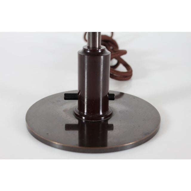 1930s Art Deco Patinated Brass and Copper PH 3½/2 Table Lamp by Poul Henningsen for Louis Poulsen, 1930s For Sale - Image 5 of 11
