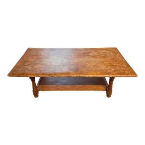 Hollywood Royalty: Clark Gable & Carole Lombard’s Rustic Ranch Coffee Table – Featured in Architectural Digest, 1940