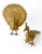 Mid 20th Century Vintage Large Gold Peacock Bird Decor Bookend For Sale - Image 5 of 10