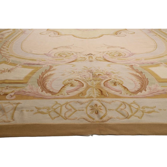 Vintage Chinese Aubusson Rug, 15'02 X 24'01 For Sale - Image 4 of 10