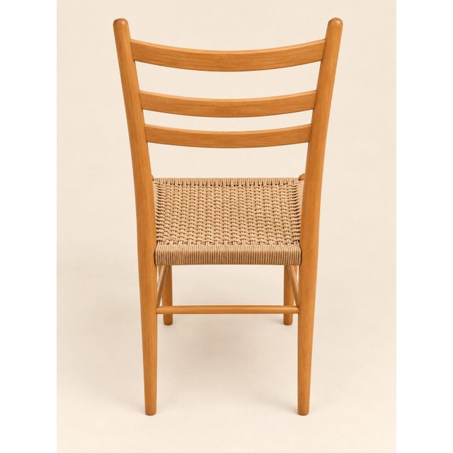 1960s Mid-Century Modern Scandinavian Chairs in Wood and Danish Cord, 1960s, Set of 6 For Sale - Image 5 of 8