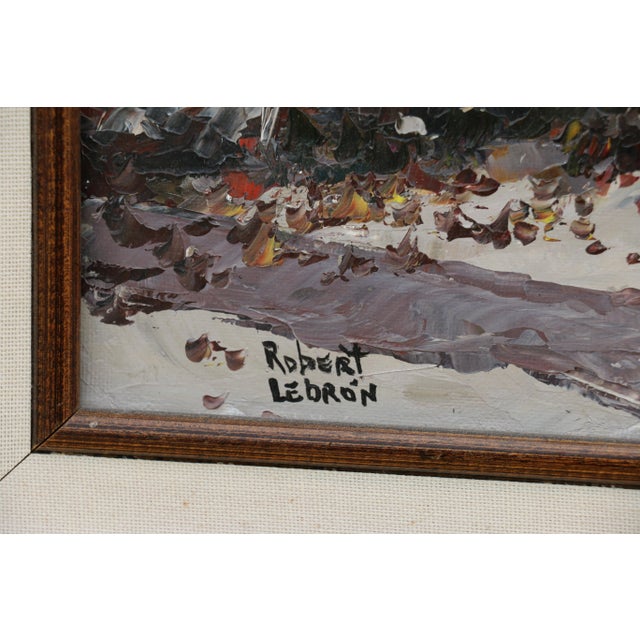 Original Vintage Oil Painting by Robert Lebrón For Sale - Image 10 of 12