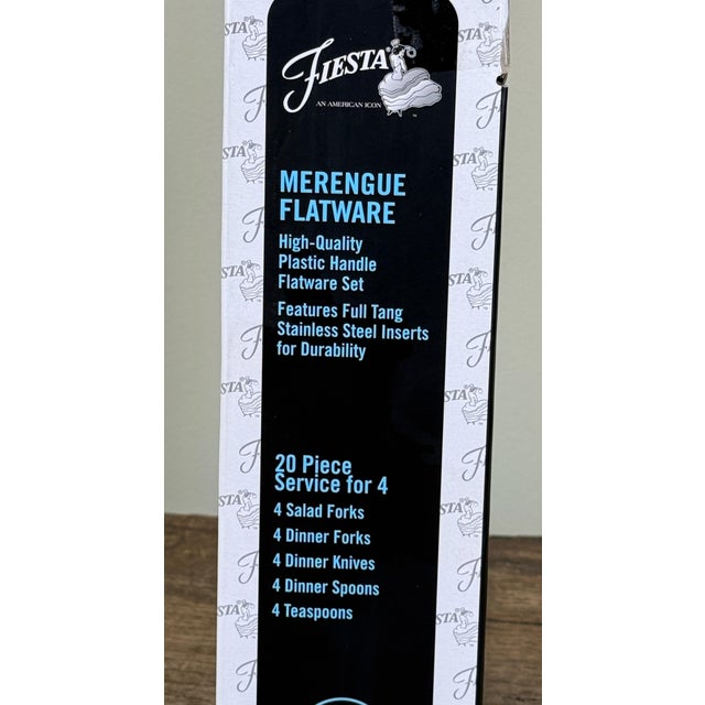 Mid-Century Modern Fiesta Merengue Multicolor Flatware Service for 4 - 20 Piece Set For Sale - Image 3 of 4