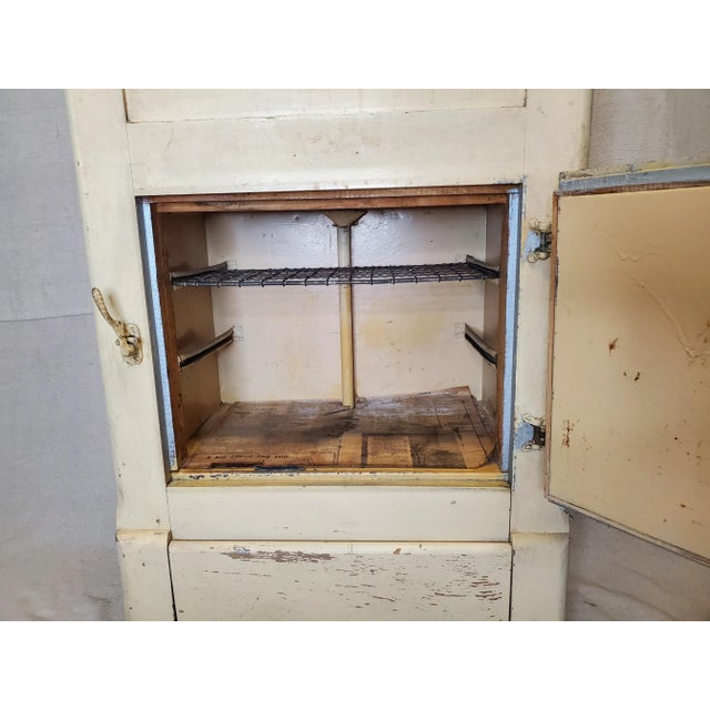 Late 19th Century Late 19th Century White Wood Ice Box For Sale - Image 5 of 6