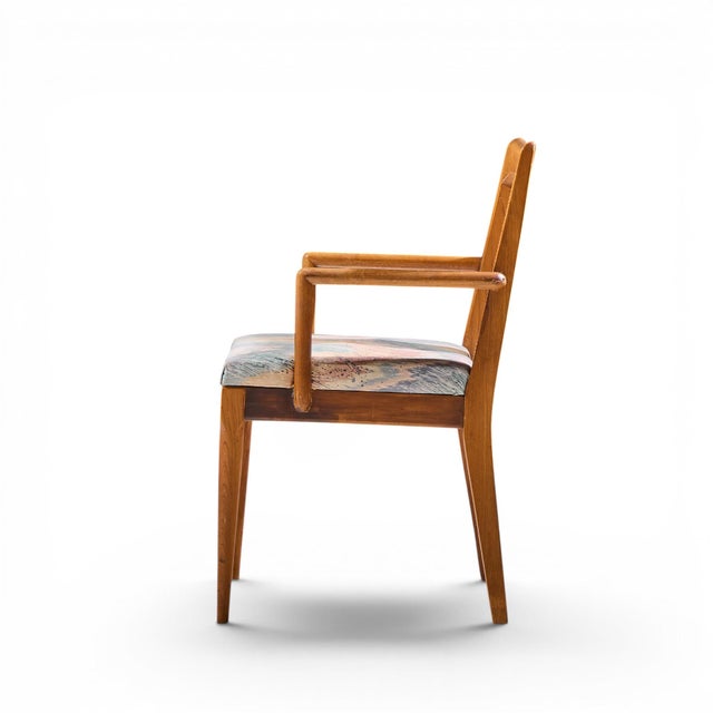 Ramseur Mid Century Walnut and Cane Dining Chairs - Set of 6 For Sale - Image 15 of 17