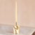 Contemporary Rl 02 Mini Candleholder in Caspal Brushed Brass by Caspal For Sale - Image 3 of 10