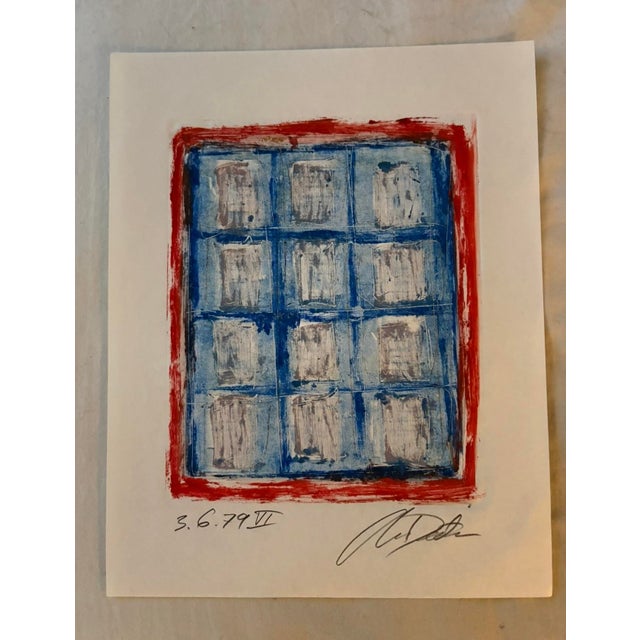 Paper Contemporary Abstract Work on Paper Painting, Signed, Dated 1979 For Sale - Image 7 of 9