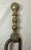 18th Century Antique 18th Century Wrought Iron Turned Brass English Fireplace Tongs Tool 25 For Sale - Image 5 of 9